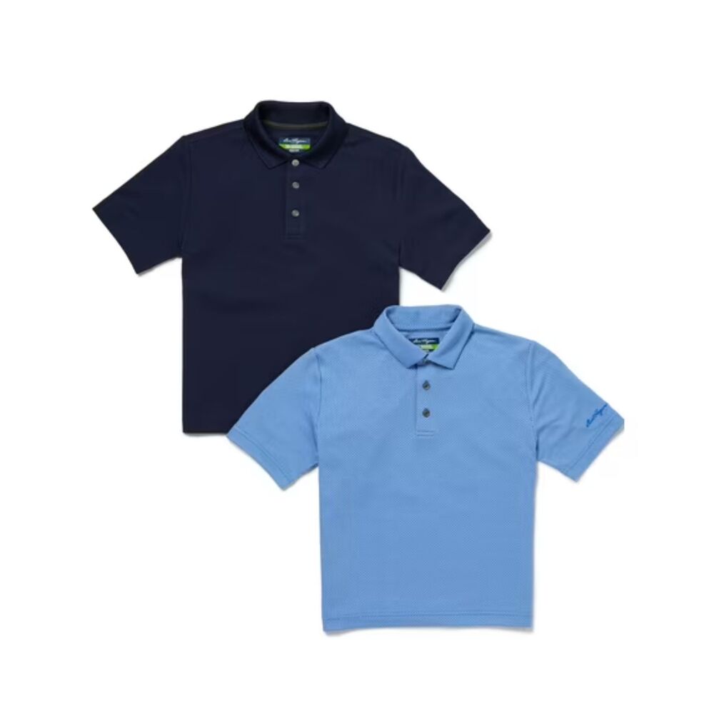 Ben Hogan Performance Boys Short Sleeve Golf Polo Shirt – 2-Pack Size L (10/12)